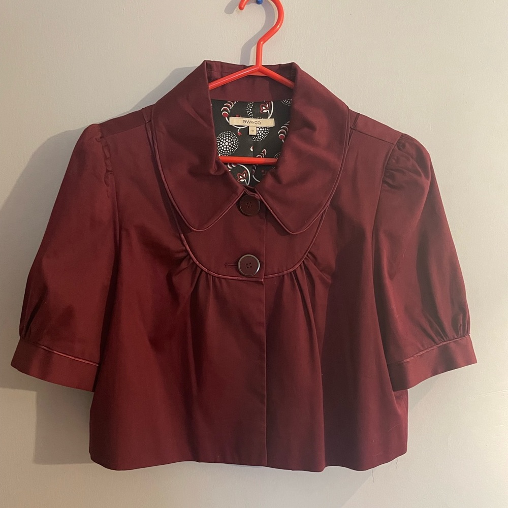 Cropped jacket Size 10